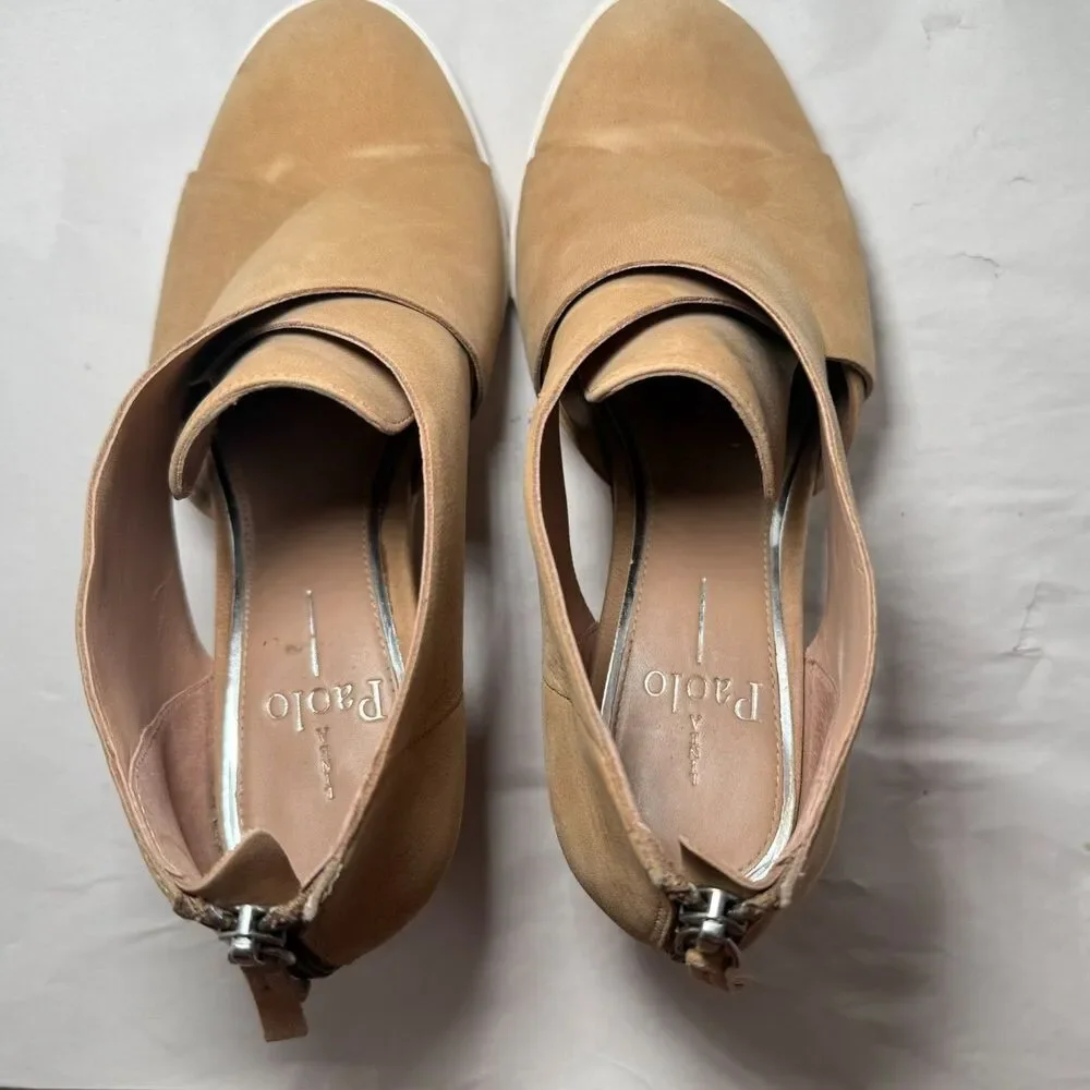 Linea Paolo Faith‎ Wedge Sneaker Tan Suede 7M Comfort Elegance City